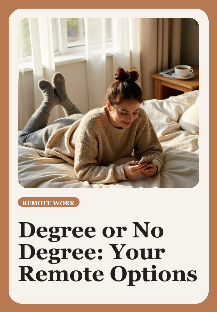 Legitimate Remote Work Options That Don’t Require a Degree