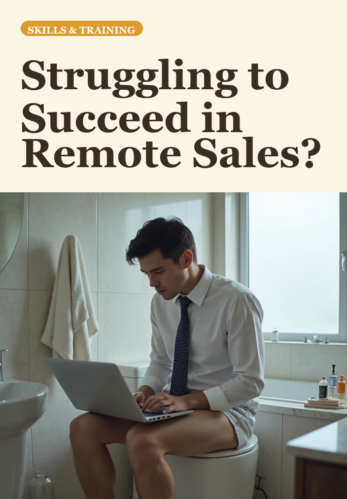 What sales skills are vital for success as a remote worker?